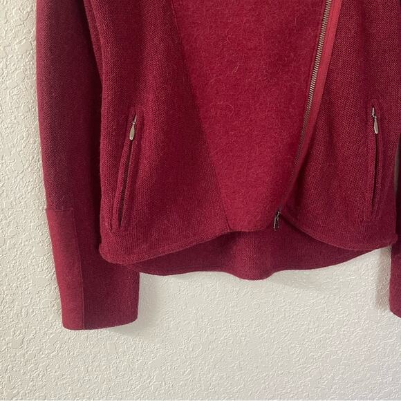Beyond Threads Chopper Alpaca Moto Zip Cardigan Sweater size M - Picture 5 of 11
